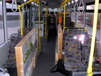 Alles gut im Bus verstaut und fest verzurrt.