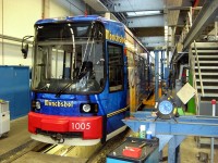 Ein GT6N auf dem Werkstattgleis