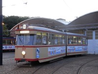 29.-30. Mai 2010: Den Tag beendete eine kleine Rundfahrt mit einem dreiachsigen Sattelgelenkwagen.