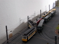 Erst aufgefahren und dann entgleist. Die Gegenbahn konnte nicht mehr rechtzeitig bremsen.