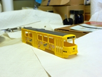 Tatrawagen der Linie 9 mit Werbung f&uuml;r ein Kakaogetr&auml;nkepulver