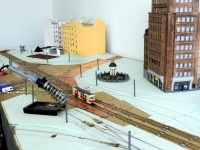 Der Tatrawagen &uuml;berf&auml;hrt die neuen Weichen ohne Probleme.