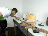 Auch am Albertplatz muss der Gleisverlauf getestet werden.