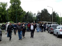 Die Modellstra&szlig;enbahner sind in Naumburg angekommen
