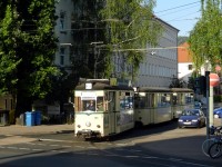 Gewendet wurde durch die Abstellanlage Nord in der Clara-Zetkin-Stra&szlig;e