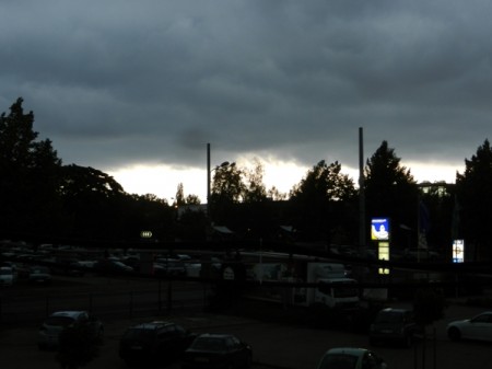 Im Sommer kommt es immer wieder vor, dass Gewitterwolken vobeiziehen.