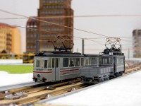Treffen der Arbeitswagen an der Haltestelle Albertplatz