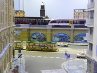 Die Kinderstra&szlig;enbahn Lottchen in der K&ouml;nneritzstra&szlig;e.