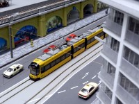 Aus dem obersten Stockwerk auf die K&ouml;nneritzstra&szlig;e fotografiert.