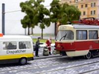 Ein Wagenschaden am Schlesischen Platz.
