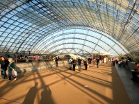 Angenehm warm war es in der großen Messehalle