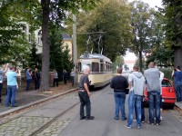 Ein kurzer Fotohalt in der Gleisschleife Klettestraße.