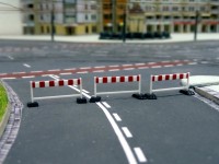 Die Stra&szlig;e wurde f&uuml;r den Autoverkehr komplett gesperrt.