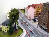 Der Blick in die Antonstra&szlig;e aus der Vogelperspektive.