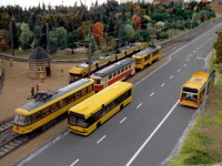 Kleine Parade am Abzweig nach Hellerau.
