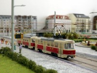 Am Albertplatz in Richtung Stadtzentrum.