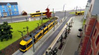 Busein- und ausfahrt in der Gleisschleife Riegelplatz.