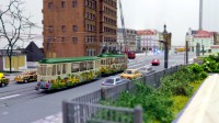 Die zweite Kinderstra&szlig;enbahn "Lottchen" am Albertplatz.