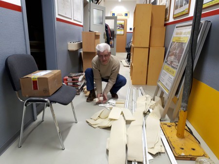 Die alten Lamellen werden demontiert (und entsorgt).