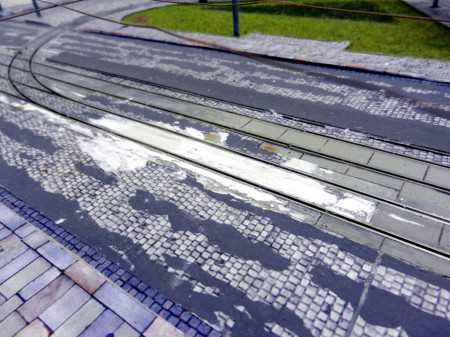 Die Gleisschleife am Schlesischen Platz wurde eingefärbt.