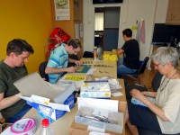 Sortieren und Eint&uuml;ten der Teilnehmerkarten und Anmeldeb&ouml;gen.