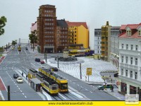Die Haltestelle Albertplatz in der Bautzner Straße