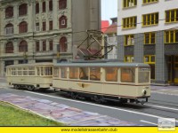 Ein KSW (Kriegsstraßenbahnwagen) auf der Linie 14.