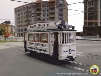 Ein zweiachsiger Stra&szlig;enbahnwagen, Typ Union