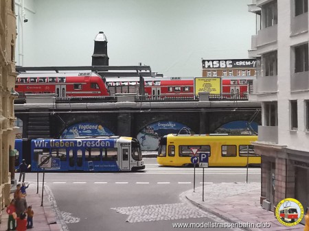 Blick auf die Könneritzstraße in Richtung Bahnhof Mitte