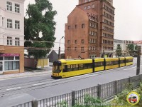 Stra&szlig;enbahn in der Antonstra&szlig;e