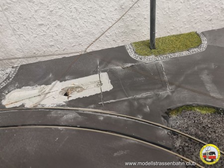 Die alte Abzweigung an der Wallstraße wird abgerissen