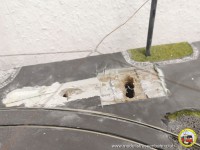 Platz für die neue Abzweigung wird geschaffen