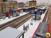 Der Anzeiger an den Gleisen 3 und 4.