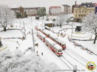 -Eine ordentliche Menge Schnee am Albertplatz