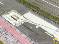 Der Abzweig in der Stra&szlig;e ist verbaut