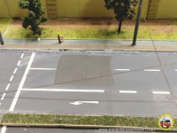 Ein kleiner Abschnitt mit frischem Teer