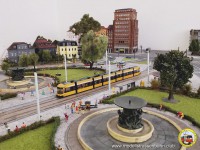 Der Albertplatz aus der Vogelperspektive